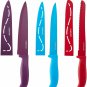 12-Piece Multi-Color Non-Stick Resin Cutlery Knife Set!