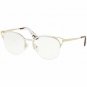 Prada Cat Eye Eyeglasses Ivory/pale Gold with demo Lens