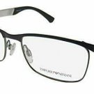 Armani EA1057 Eyeglass Frames 3001-52 - Matte Black / Matte Gunmetal Frame