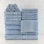 Basic Bath Collection, 18-Piece Towel Set, (4 Bath, 4 Hand, 10 Wash)