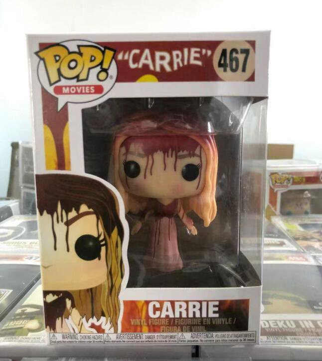 With Protector Vaulted Movies Carrie #467 Vinyl Figure New In Box Funko Pop 