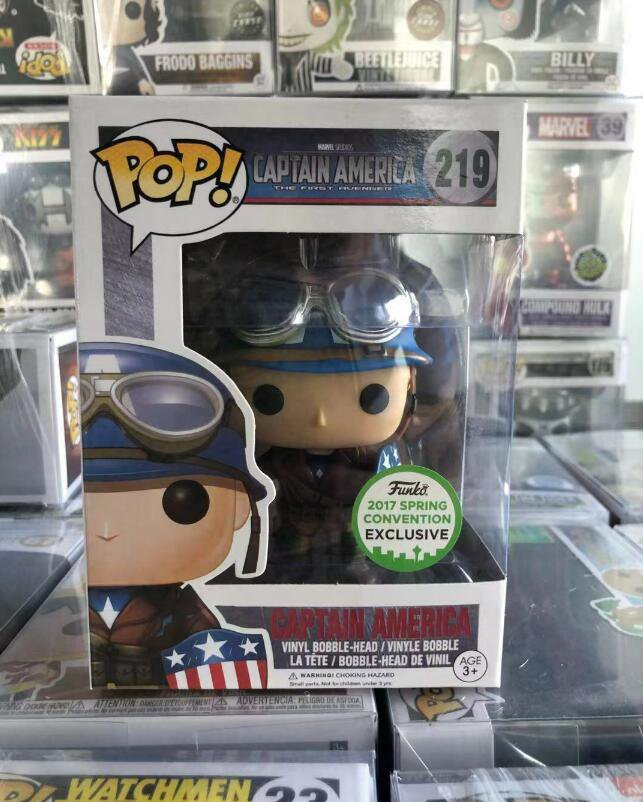 Marvel Captain America #219 ECCC 2017 Exclusive Funko pop! Vinyl Figure With Protector