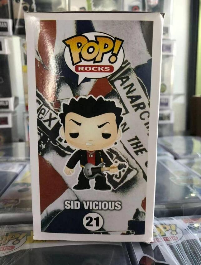 Rocks：sex Pistols 21 Sid Vicious Funko Pop Vinyl Figure With Protector