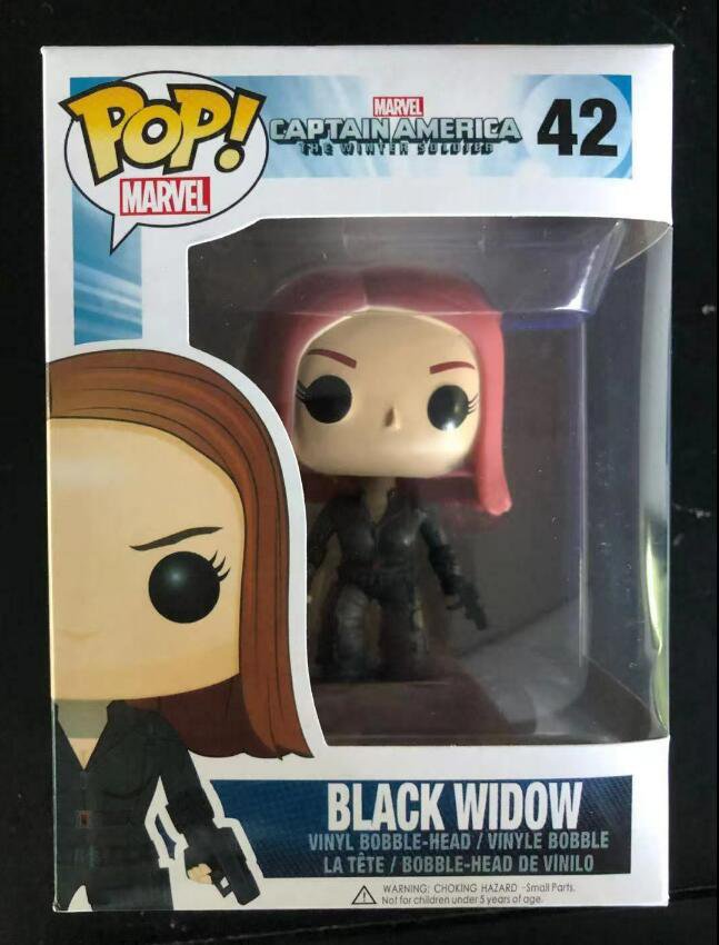 Marvel. Black Widow #42 Captain America Winter Soldier Funko pop! Vinyl Figure With Protector
