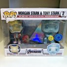 AVENGERS MORGAN STARK & TONY STARK #2 GLOW IN THE DARK Funko pop! Vinyl Figure With Protector