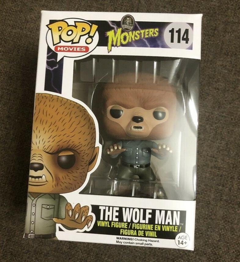 Universal Monsters - The Wolf Man #114 Funko pop! Vinyl Figure With Protector