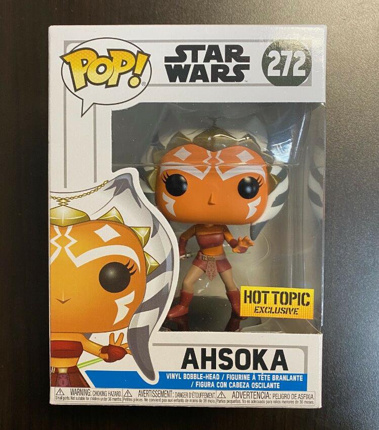 STAR WARS AHSOKA #272 HOT TOPIC EXCLUSIVE Funko pop! Vinyl Figure With Protector
