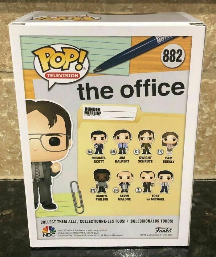 dwight schrute pop vinyl uk