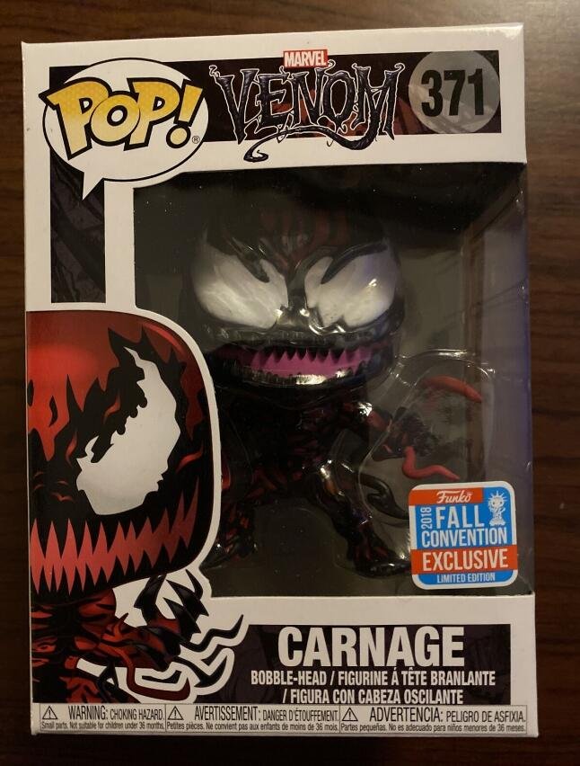Carnage #371 Venom Marvel Super Heroes Funko pop! Vinyl Figure With Protector