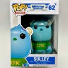 Disney Pixar Monsters University SULLEY #62 Funko pop! Action Vinyl Figure With Protector