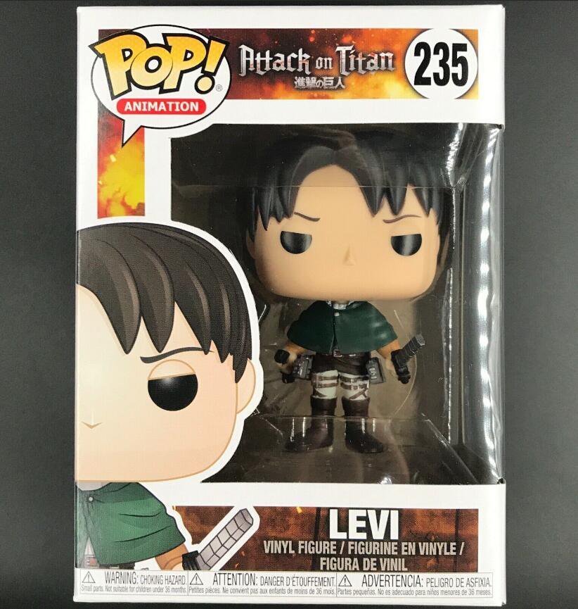 Anime: Attack on Titan Captain Levi Ackerman #235 Funko pop! Vinyl Figure With Protector