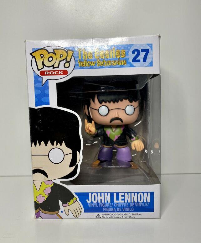 Rocks The Beatles John Lennon #27 Funko pop! Vinyl Figure With Protector