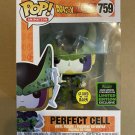 Dragonball Z Perfect Cell #759 GITD 2020 Exclusive Funko pop! Vinyl Figure With Protector