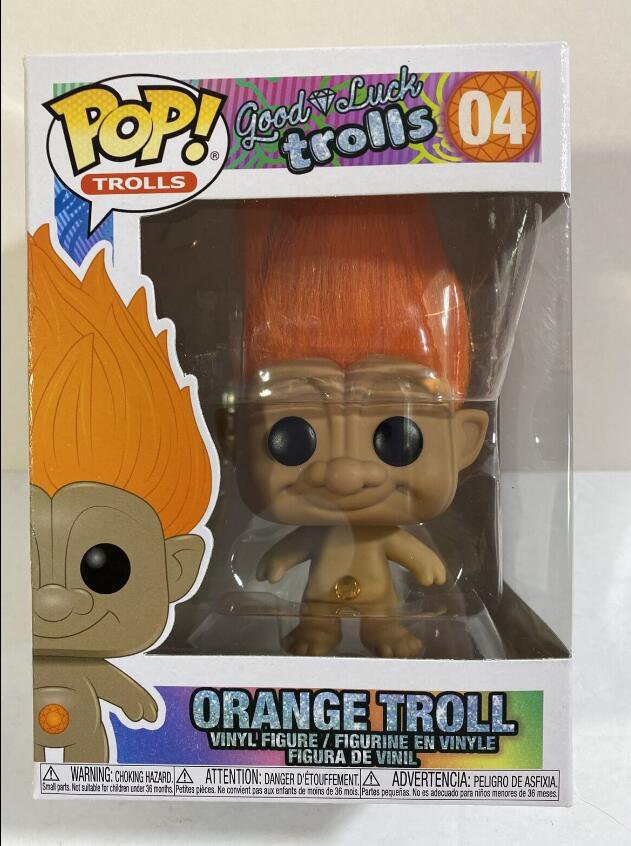 Trolls: Good Luck Trolls Orange Troll #04 Funko pop! Vinyl Figure With Protector