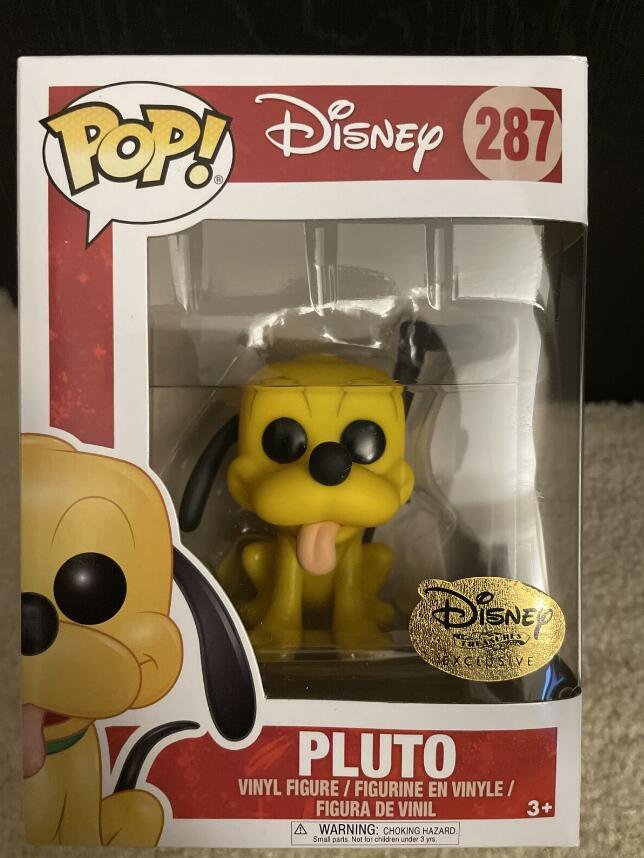 Disney Series 10 Pluto #287 Funko pop! Vinyl Figure With Protector