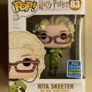 Rita Skeeter Harry Potter #83 2019 SDCC Exclusive Funko pop! Vinyl Figure With Protector
