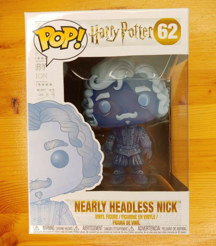 Harry Potter Nearly Headless Nick #62 Funko pop! Vinyl Figure With Protector