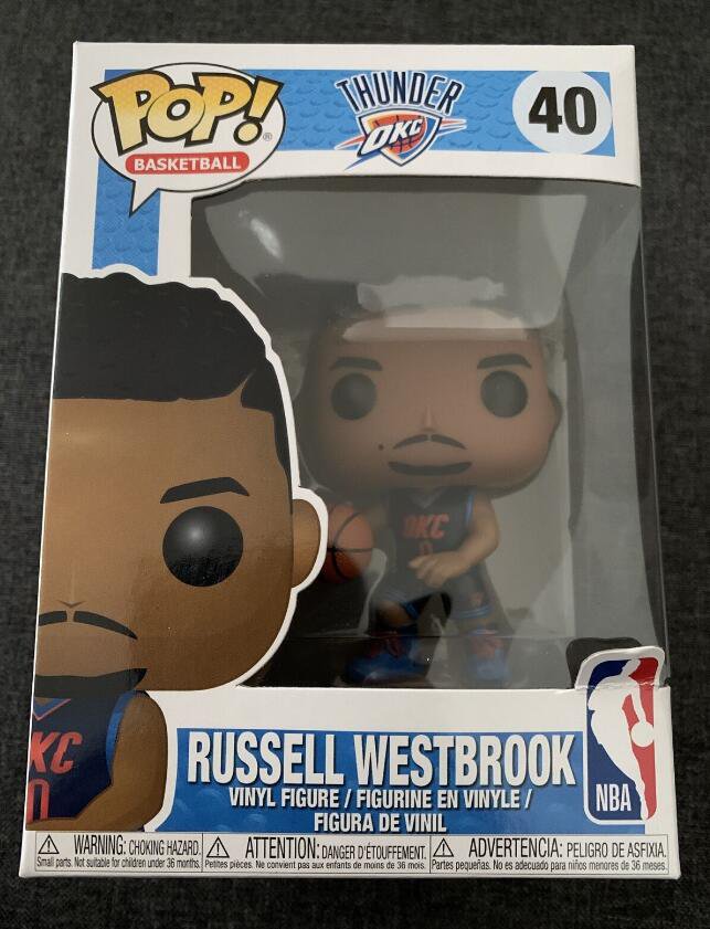 Basketball OKC THUNDER Russell Westbrook #40 Funko pop! Vinyl Figure With Protector