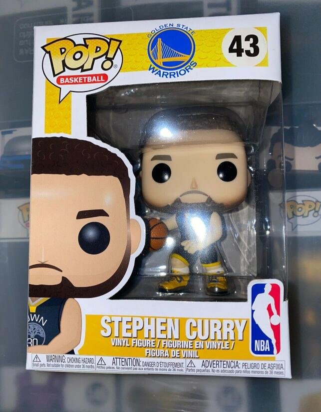 Basketball Golden State Warriors Stephen Curry #43 Funko pop! Vinyl Figure With Protector