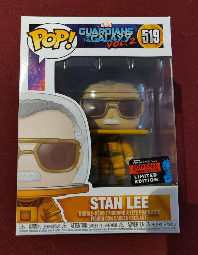 Marvel Stan Lee #519 Funko pop! Vinyl Figure With Protector