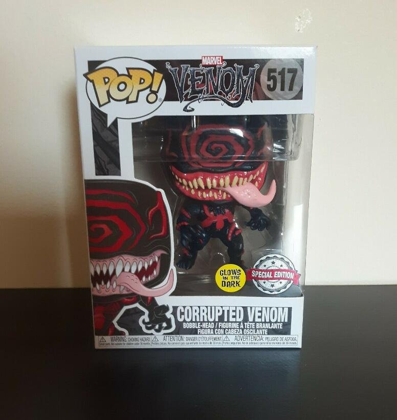 Venom Corrupted Venom Special Edition GITD #517 Funko pop! Vinyl Figure With Protector