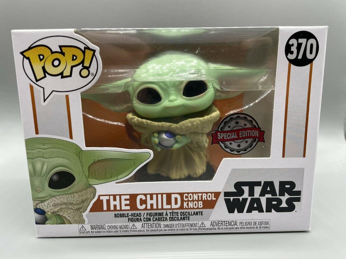 Star Wars The Child Control Knob #370 Special Edition Funko pop! Vinyl Figure With Protector