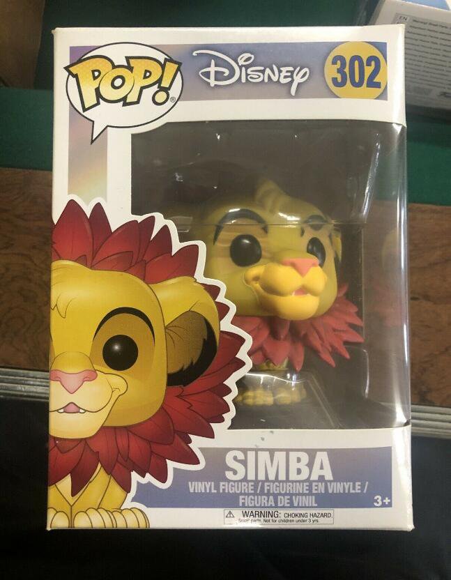 Disney Lion King Simba (Leaf Mane) #302 Funko pop! Vinyl Figure With ...