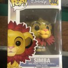 Disney Lion King Simba (Leaf Mane) #302 Funko pop! Vinyl Figure With Protector