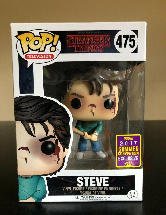 Stranger Things Steve #475 Funko pop! Vinyl Figure With Protector