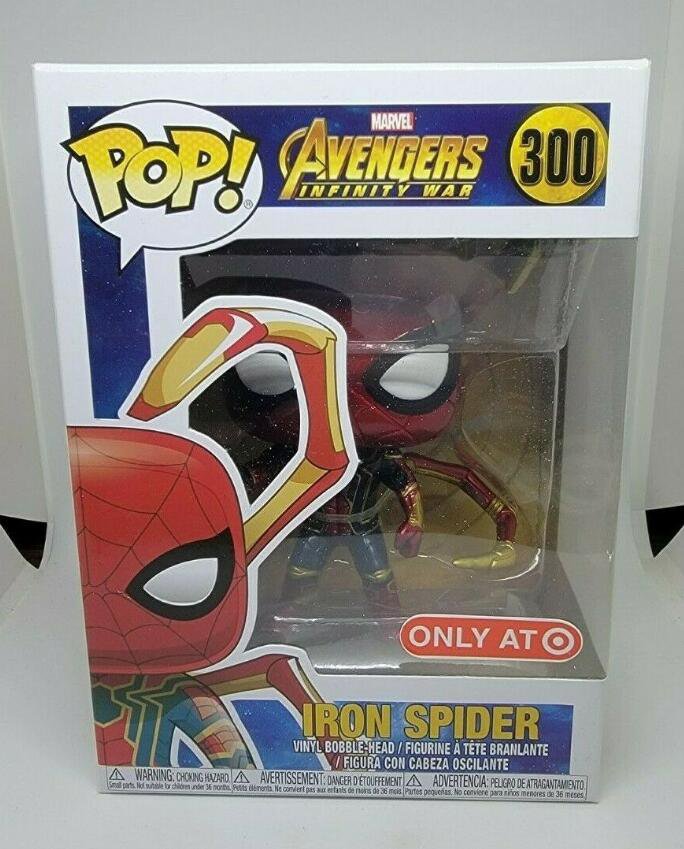 Avengers Infinity War Iron Spider #300 Funko pop! Vinyl Figure With Protector