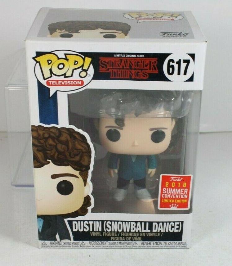 Stranger Things DUSTIN (SNOWBALL DANCE) #617 Funko pop! Vinyl Figure With Protector