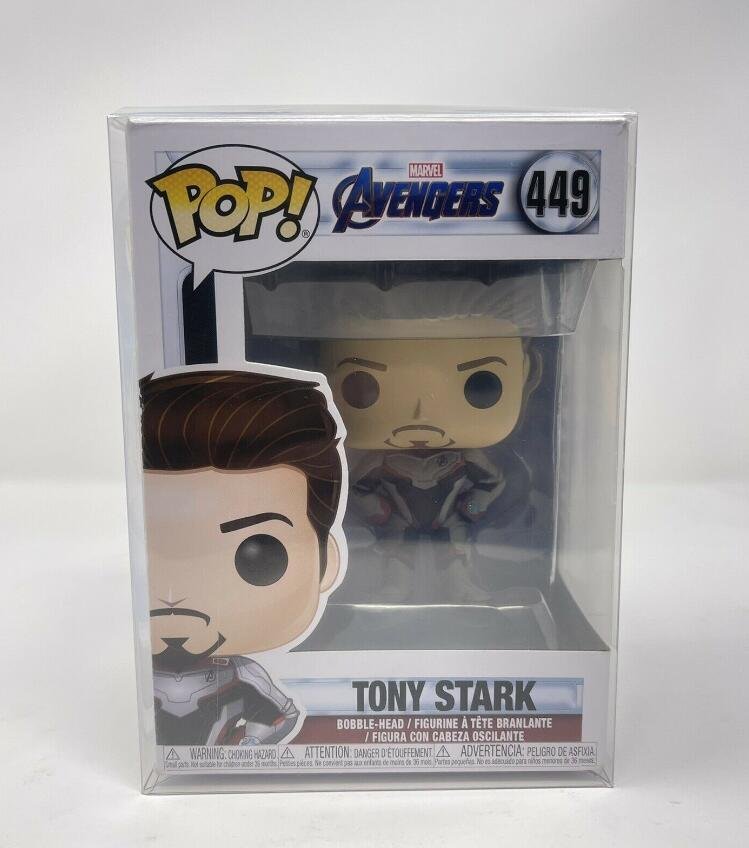 Marvel Avengers Endgame Iron Man Tony Stark #449 Funko pop! Vinyl Figure With Protector