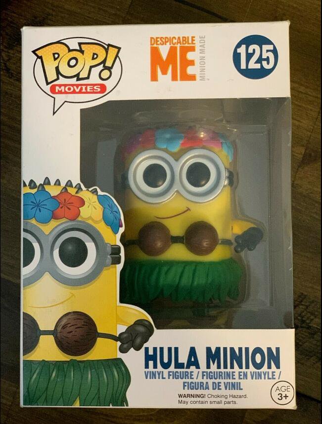 Movies: Despicable Me Hula Minion #125 Funko pop! Vinyl Figure With ...