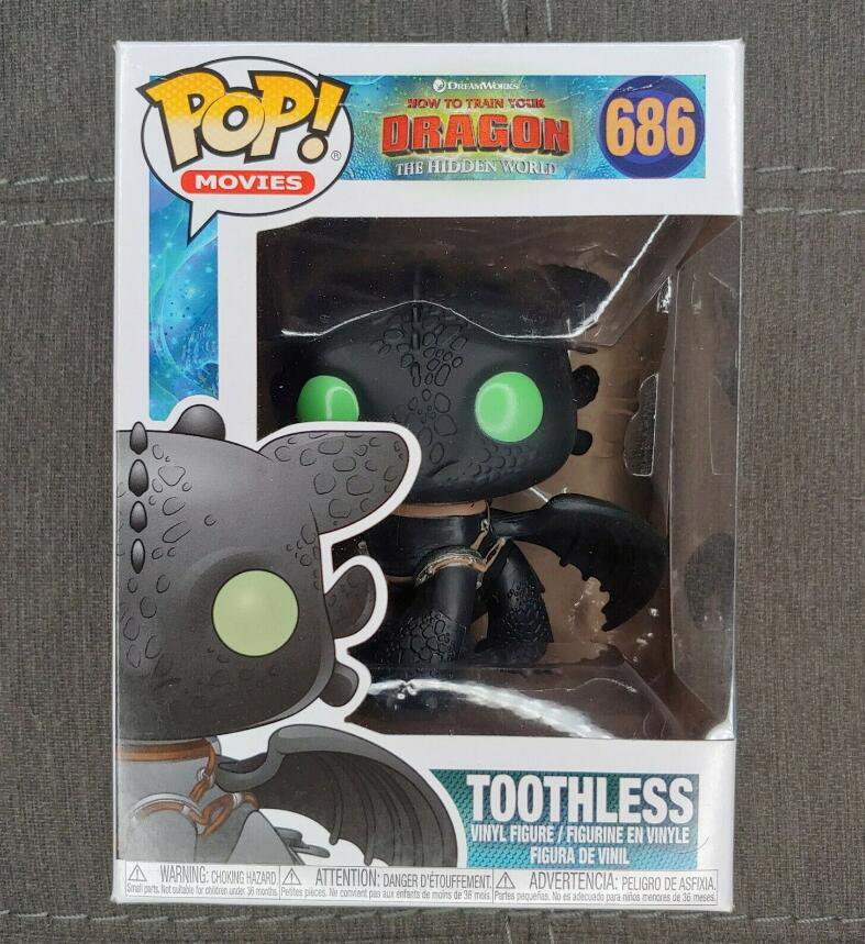 Toothless #686 How To Train Your Dragon Funko pop! Vinyl Figure With Protector