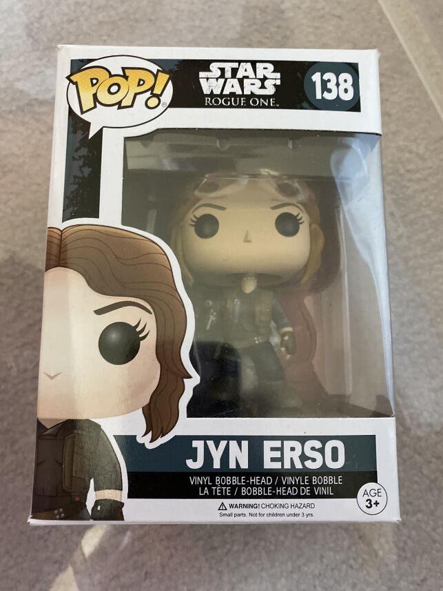 Star Wars: Rogue One #138 Jyn Erso Funko pop! Vinyl Figure With Protector