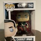 Star Wars Chirrut Imwe #140 Funko pop! Vinyl Figure With Protector