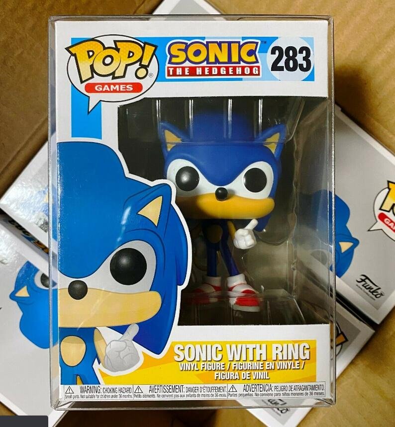 Sonic The Hedgehog #283 Sonic With Ring Funko pop! Vinyl Figure With Protector