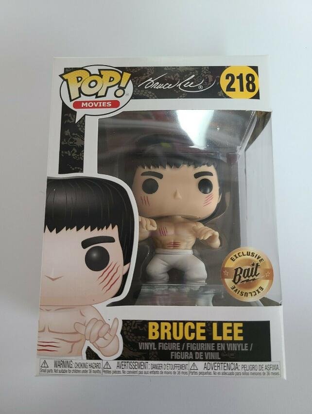 BRUCE LEE #218 White Pants Funko pop! Vinyl Figure With Protector