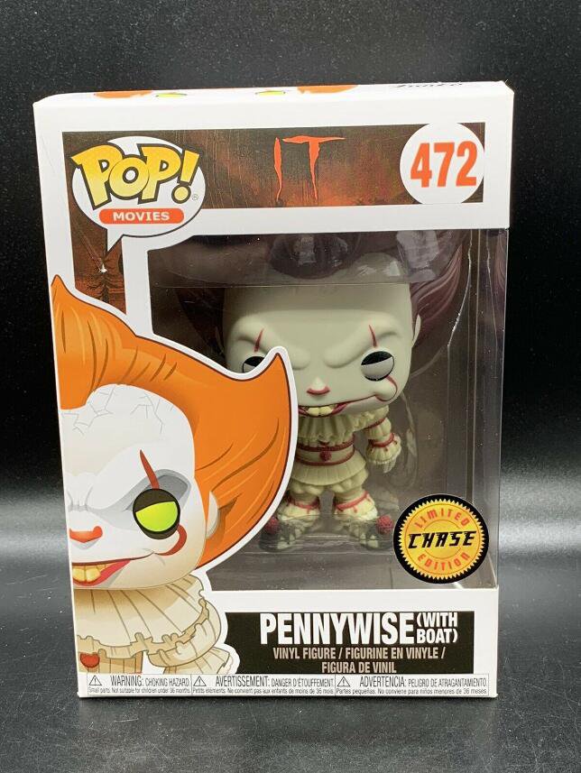 It Pennywise (With Boat) #472 CHASE Funko pop! Vinyl Figure With Protector