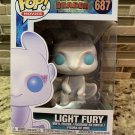 How To Train Dragon Light Fury #687 Funko pop! Vinyl Figure With Protector