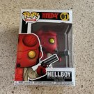 Comics #01 Hellboy with Gun Funko pop! Vinyl Figure With Protector
