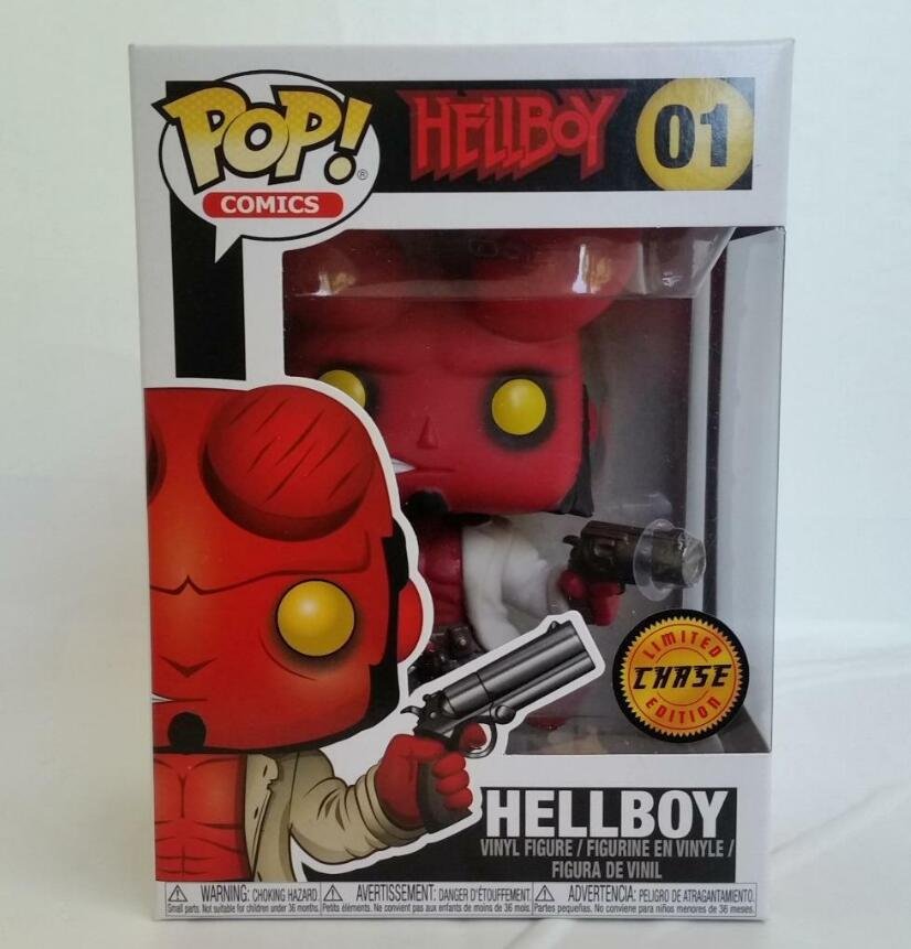 Hellboy With Horns Variant #01 Chase Funko pop! Vinyl Figure With Protector