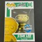 Stan Lee #03 Gold Superhero Funko pop! Vinyl Figure With Protector