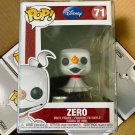 Disney Nightmare Before Christmas Zero #71 Funko pop! Vinyl Figure With Protector