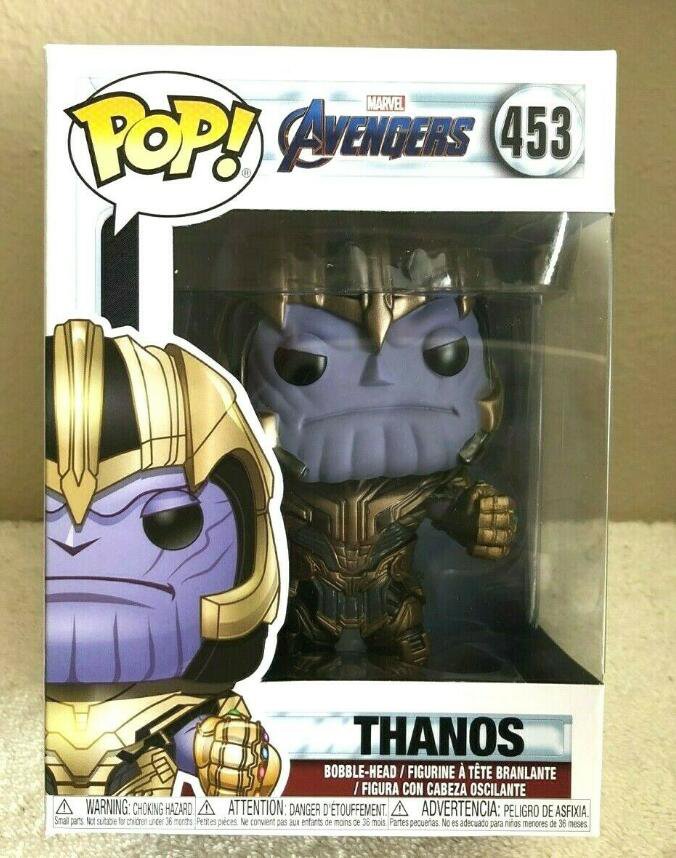 Marvel Avengers Endgame THANOS Bobble-Head # 453 Funko pop! Vinyl Figure With Protector
