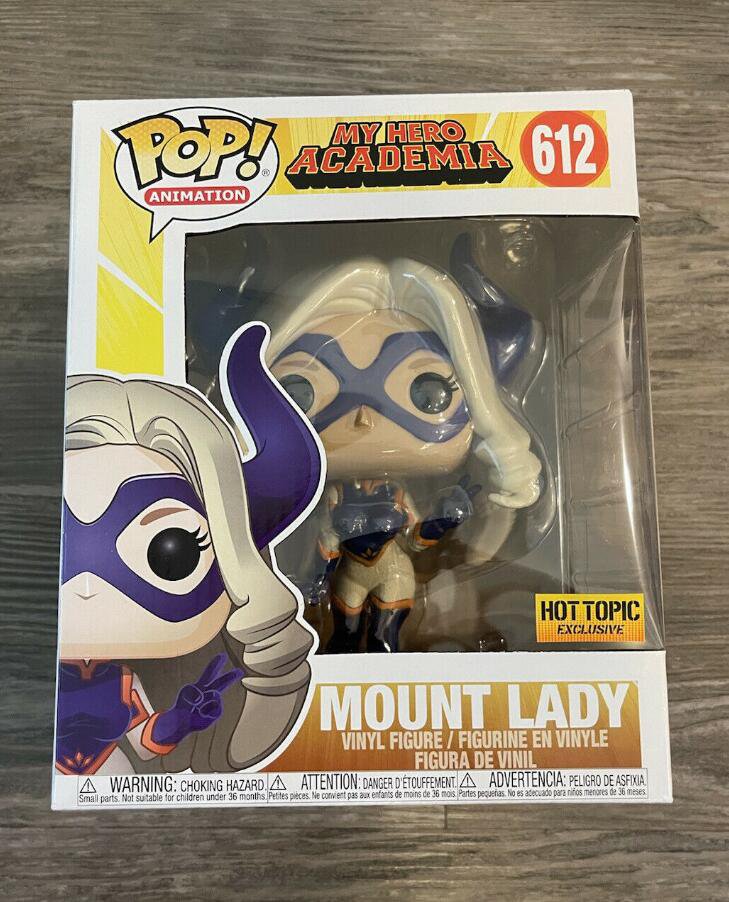 My Hero Academia Mount Lady 6" #612 Hot Topic Exclusive Funko pop! Vinyl Figure With Protector Gift