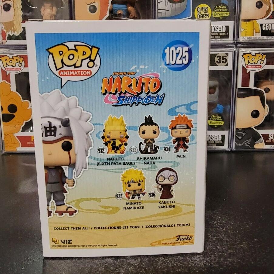 Naruto Shippuden Jiraiya #1025 2021 NYCC Fall Exclusive Funko pop ...