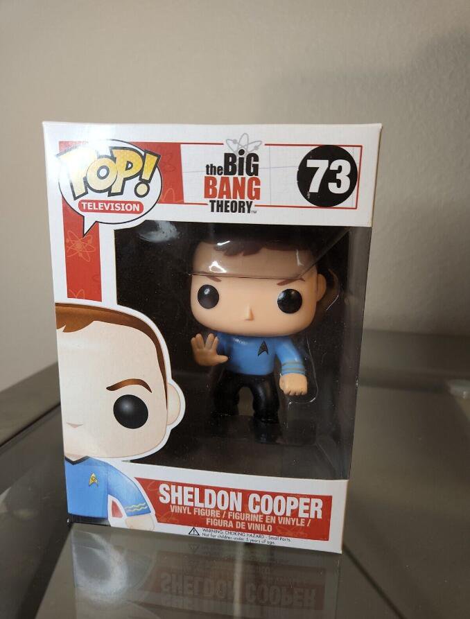 The Big Bang Theory Sheldon Cooper #73 Funko pop! Vinyl Figure With Protector Box Gift