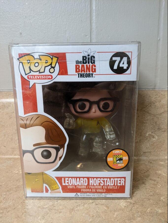 The Big Bang Theory Leonard Hofstadter #74 Star Trek SDCC Funko pop! Vinyl Figure With Protector