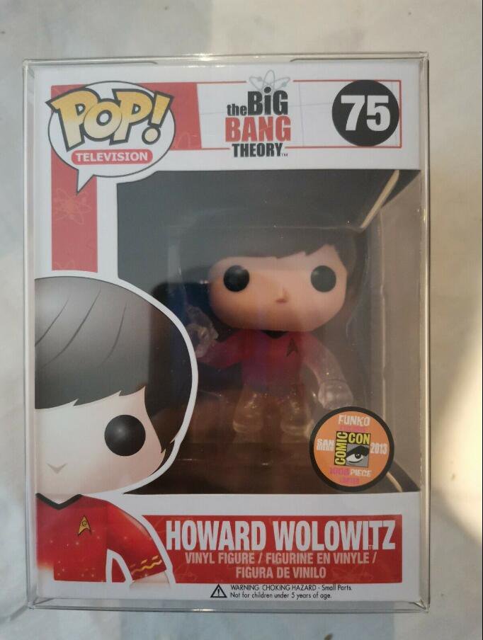 The Big Bang Theory Howard Wolowitz #75 Star Trek SDCC Funko pop! Vinyl Figure With Protector